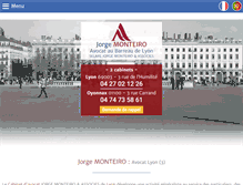 Tablet Screenshot of monteiro-avocat.com